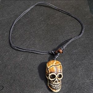 New Carved Skull adjustable necklace